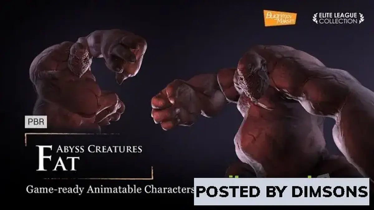 Unreal Engine Characters Creature Fat v4.17-4.27, 5.0- 5.2