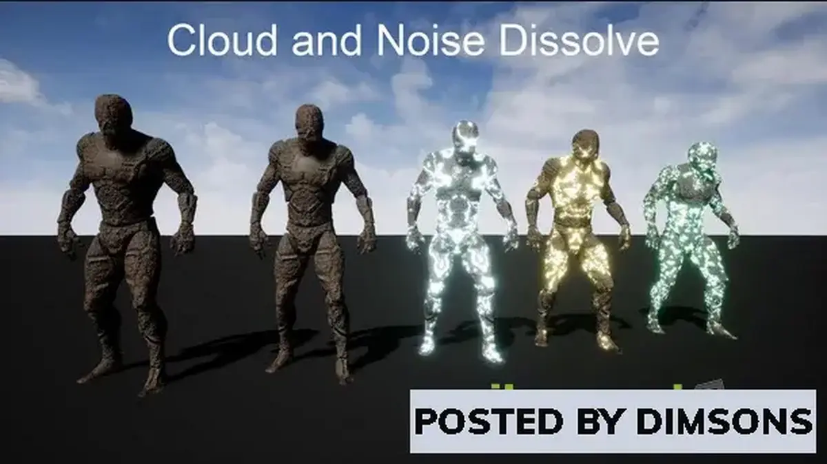 Unreal Engine Textures & Materials Dissolve Effect Pack v5.1