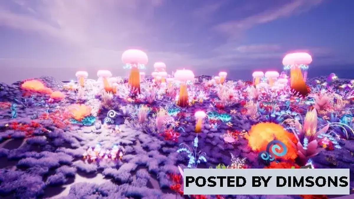 Unreal Engine Props Fairy Fantasy Stylized Plants 01 v5.0-5.1