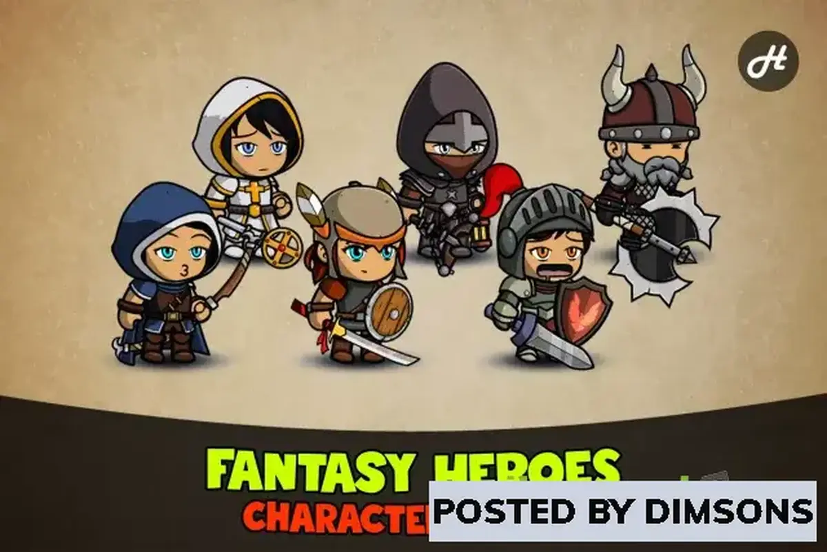 Unity 2D Fantasy Heroes: Character Editor v7.2