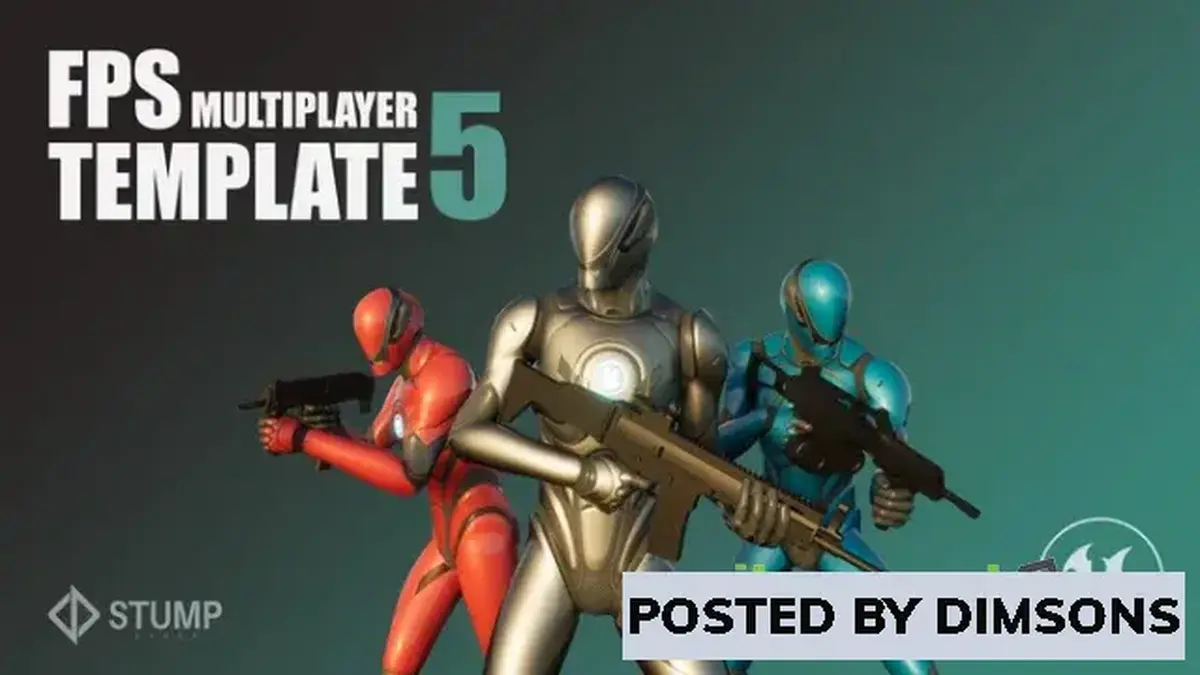 Unreal Engine Blueprints FPS Multiplayer Template 5 v5.1