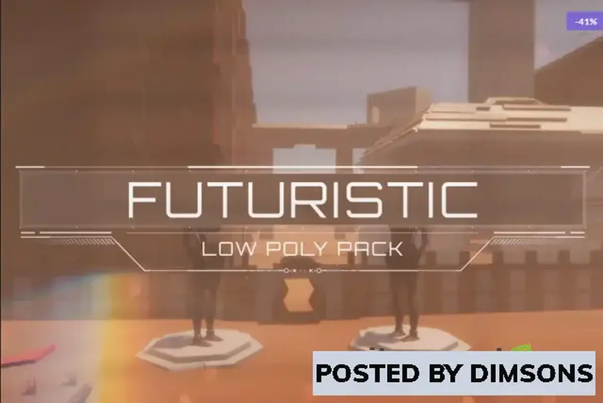 Unity 3D-Models Futuristic Low Poly Pack