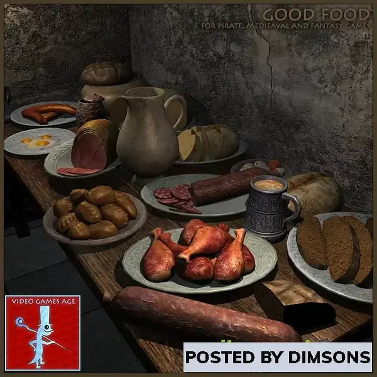 Unity 3D-Models Good Food v2.0