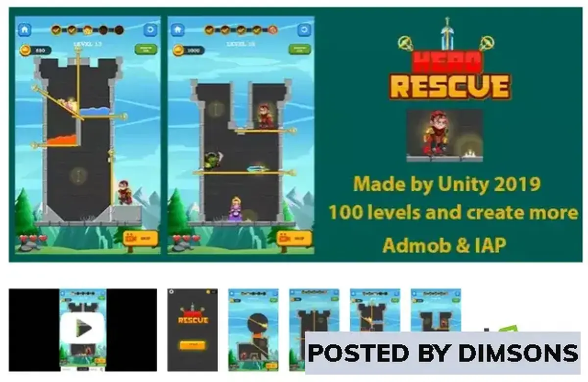Unity Templates Hero Rescue – Adventure Puzzle Game v1.4