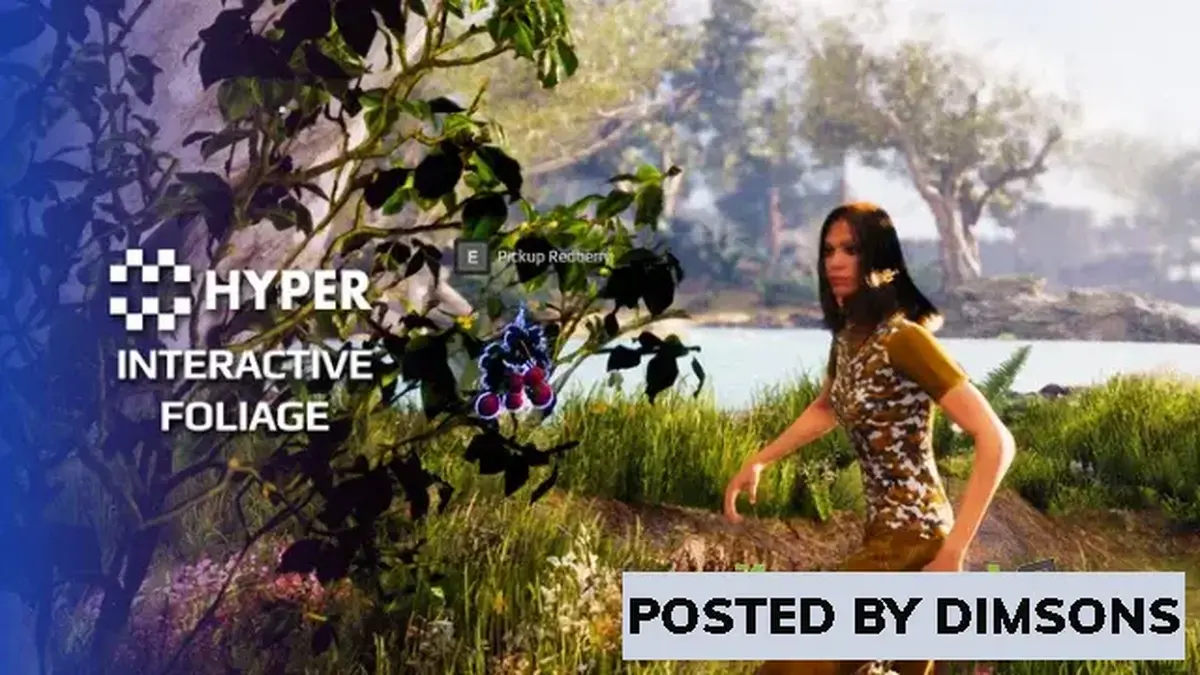 Unreal Engine Blueprints Hyper Interactive Foliage v2 v5.1