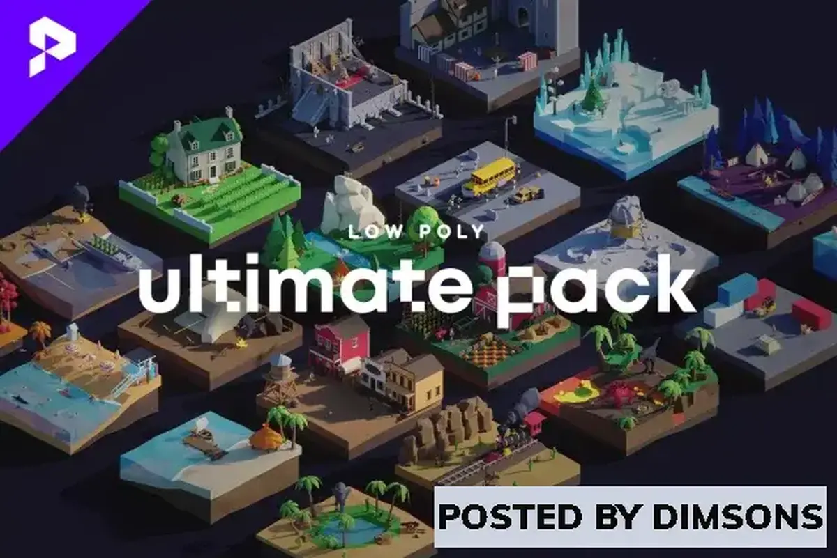 Unity 3D-Models Low Poly Ultimate Pack v7.4