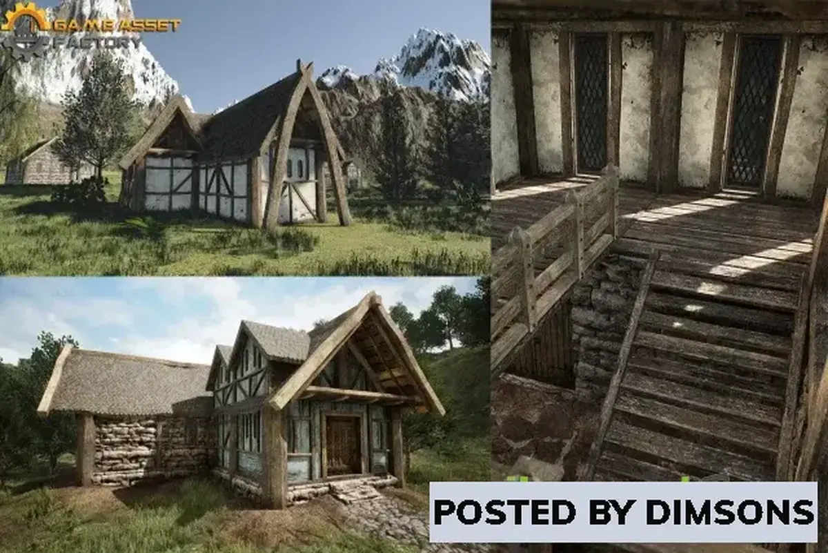 Unity 3D-Models Medieval Houses Modular Vol 1 v1.0.1