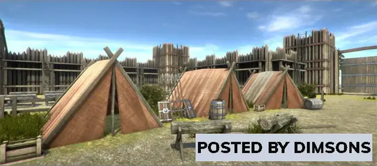 Unity 3D-Models Medieval Outpost