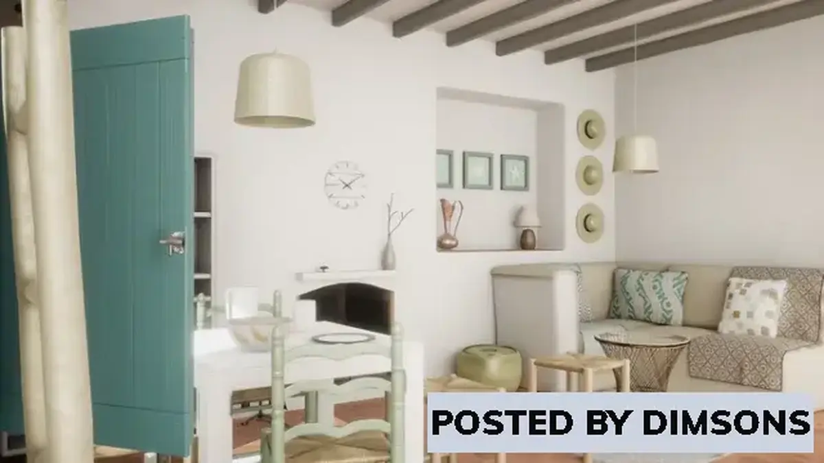 Unreal Engine ArchViz Mediterranean Rustic Interior v5.1