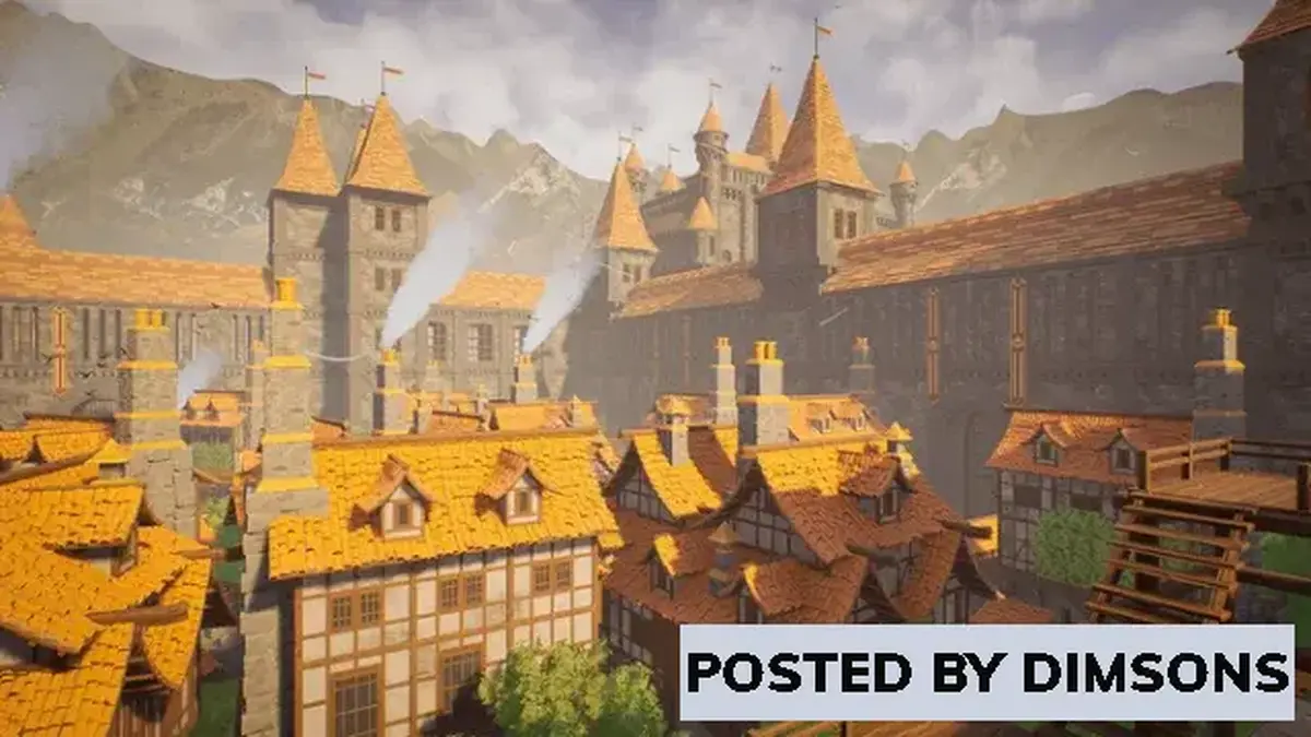 Unreal Engine Environments Modular Medieval Castle - Town - Castle - Medieval Castle - Medieval T...