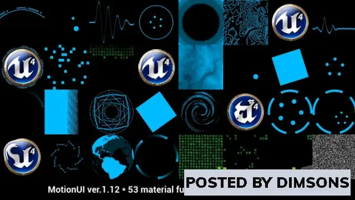 Unreal Engine Textures & Materials MotionUI v1.12 (4.25-4.27, 5.0)