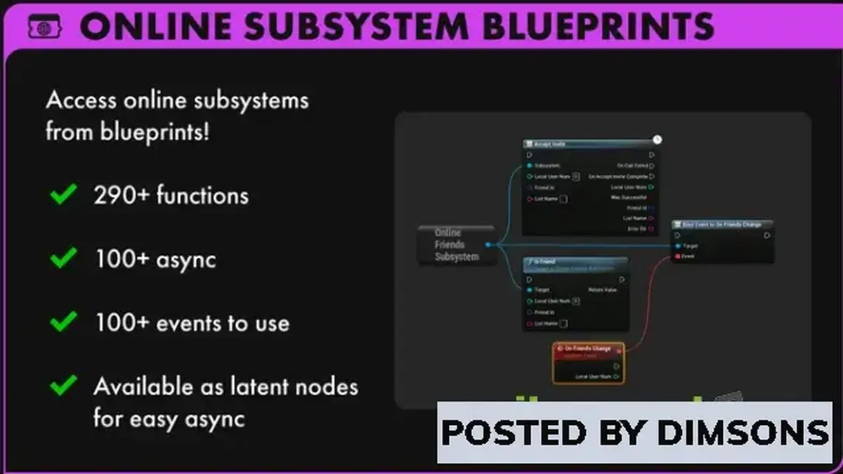 Unreal Engine Code Plugins Online Subsystem Blueprints v2023.04.21 (5.1)