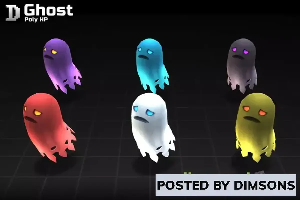 Unity 3D-Models Poly HP - Ghost v1.1