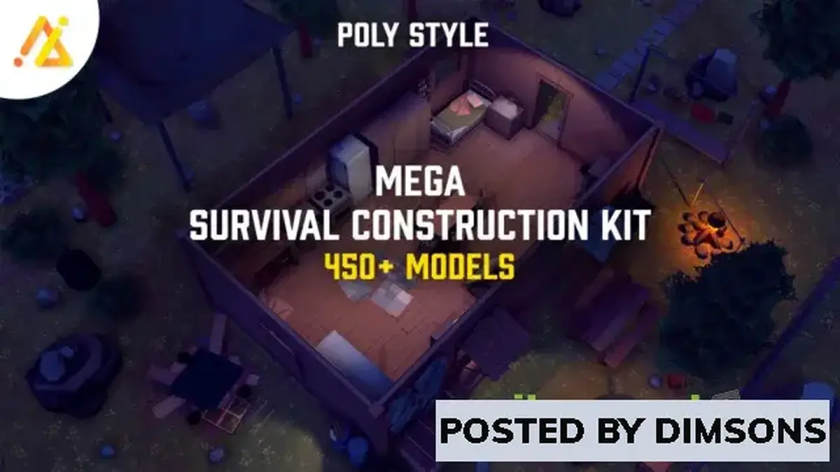 Unity 3D-Models POLY - Mega Construction Kit