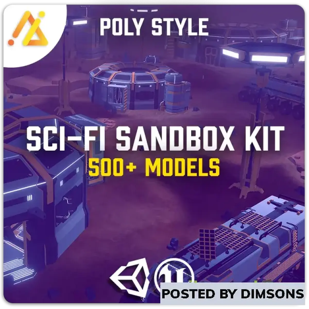 Unity 3D-Models POLY - Mega Sci-Fi Sandbox