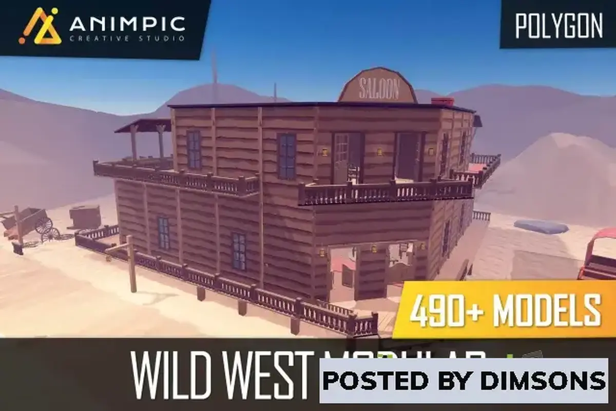 Unity 3D-Models POLY - Wild West v1.0