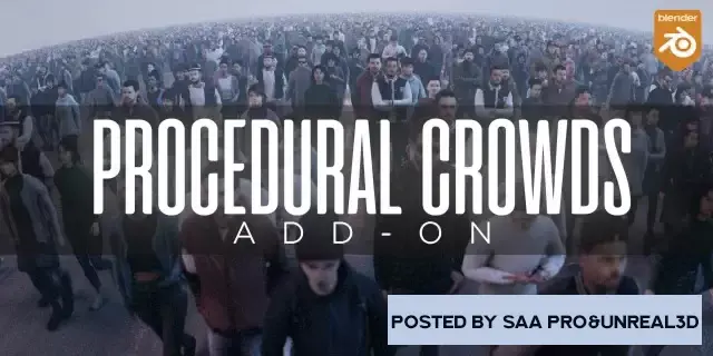 Blender addons Blender – Procedural Crowds v1.0.5