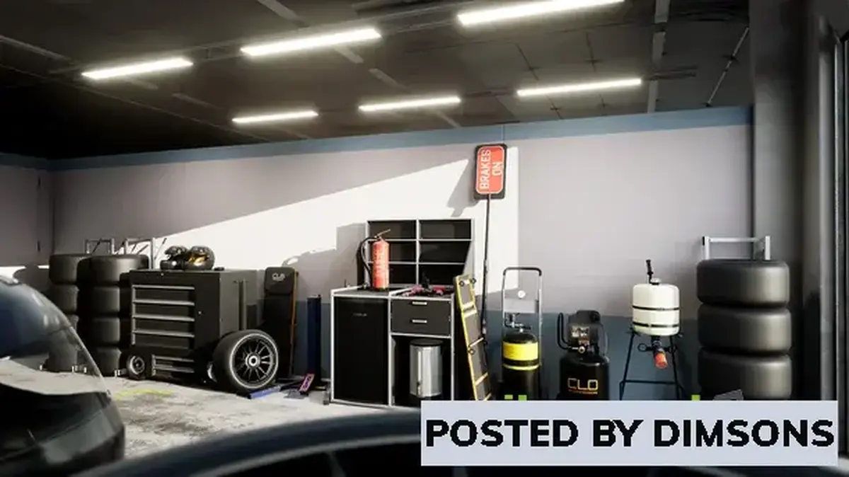 Unreal Engine Props Racing Pit Lane and Garage v4.23-4.27, 5.0-5.1