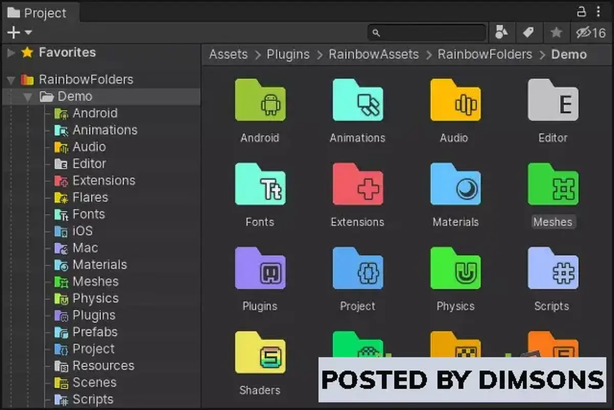 Unity Tools Rainbow Folders 2 v2.4.1 (Jul 13, 2023)