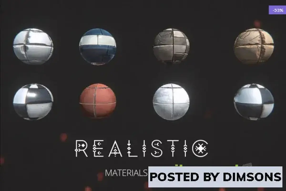 Unity 2D Realistic Materials Pack #1