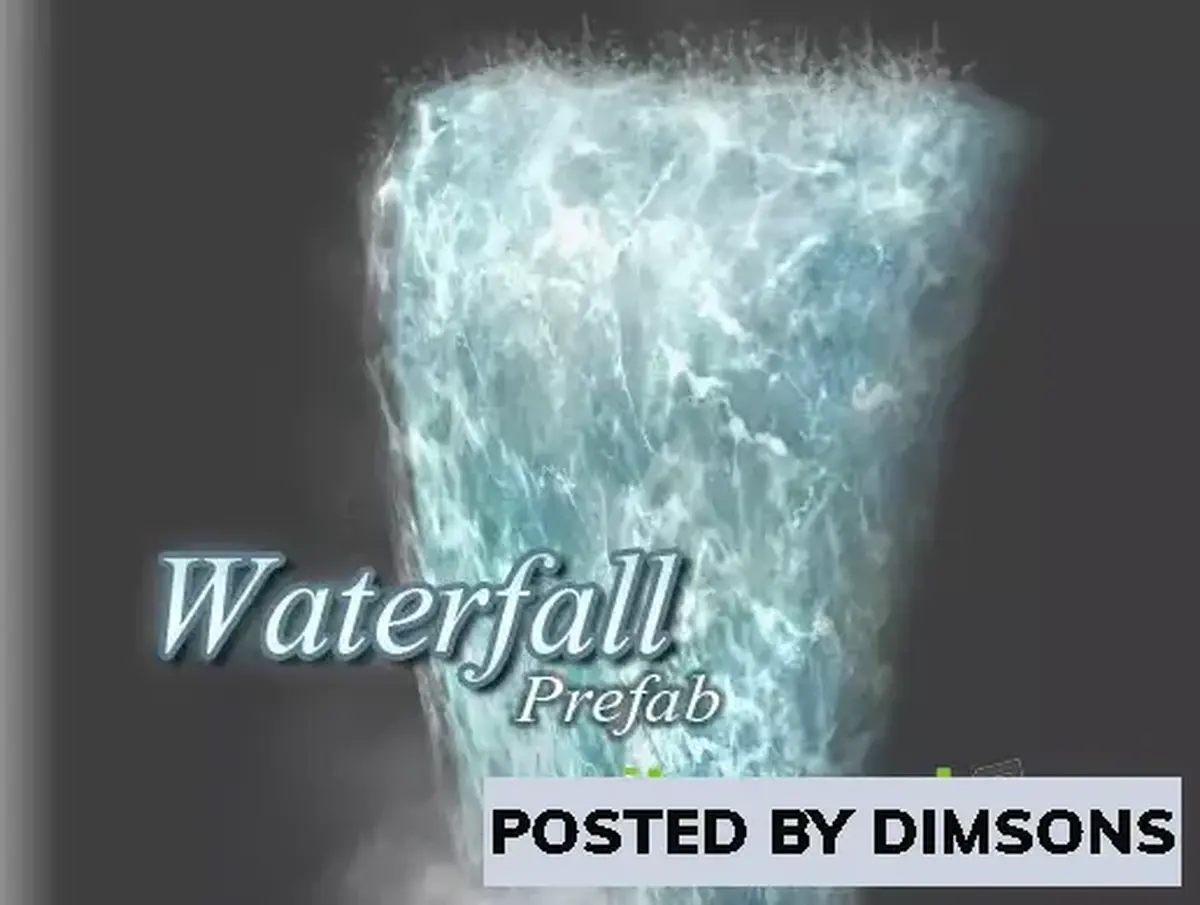 Unity 3D-Models Realistic Waterfall Prefab v1.4