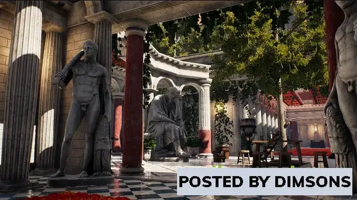 Unreal Engine Props Roman Palace, Arena & Dungeon - Rome Fantasy Modular Kit v4.22-4.27, 5.0