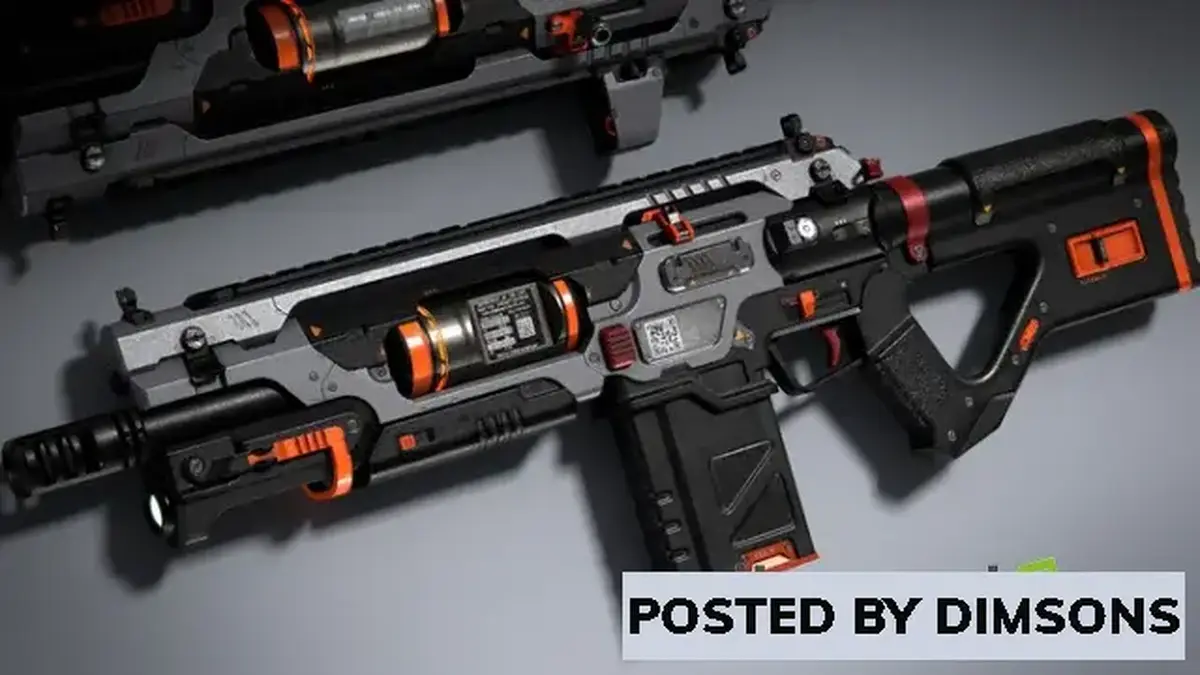 Unreal Engine Weapons Sci-Fi Assault Rifle v4.22-4.27, 5.0-5.1