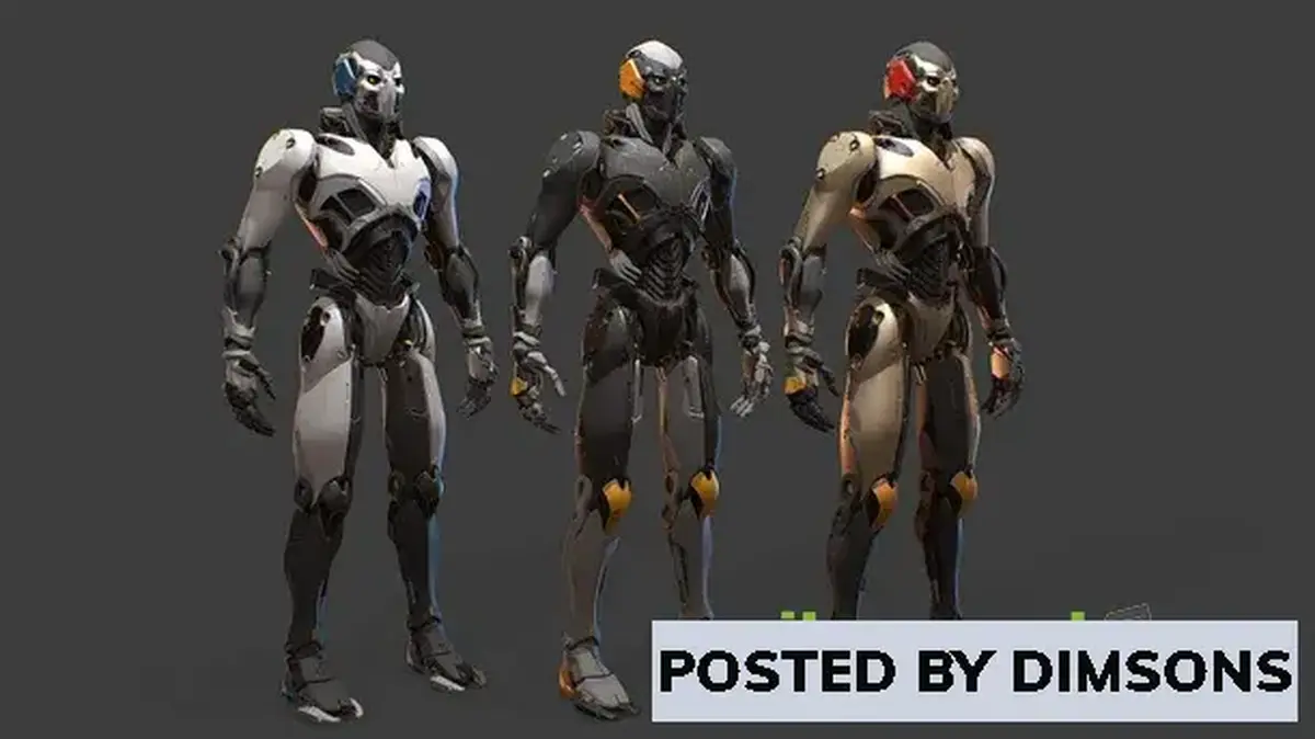 Unreal Engine Characters Sci-Fi Robot Character Pack v4.9, 4.18-4.27, 5.0-5.2