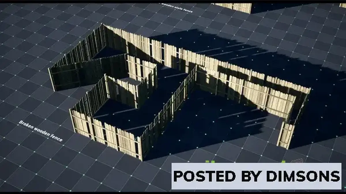 Unreal Engine Blueprints Simple Fence Generator v5.1