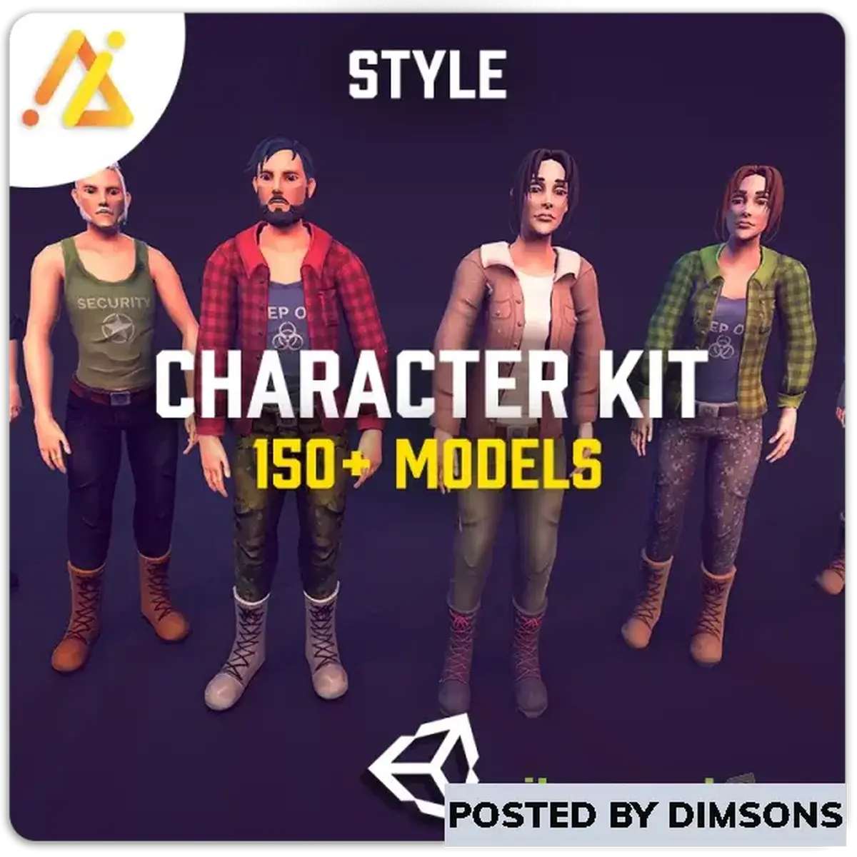 Unity 3D-Models STYLE – Character Customization Kit
