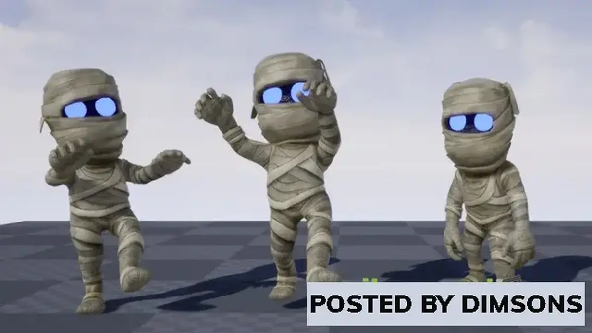 Unreal Engine Characters Stylized Mummy v4.26-4.27, 5.0-5.1