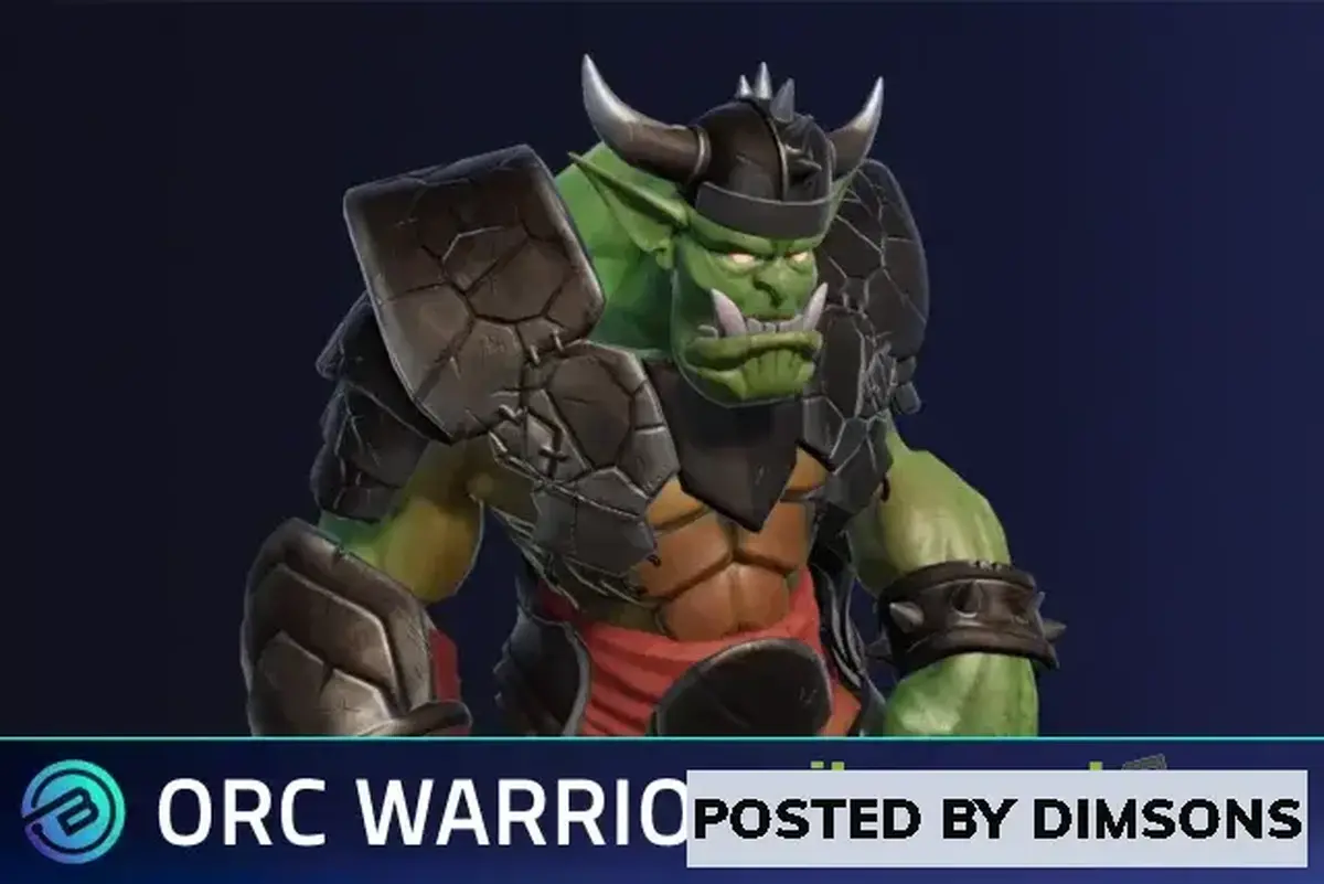 Unity 3D-Models Stylized Orc Warrior - RPG NPC v1.0