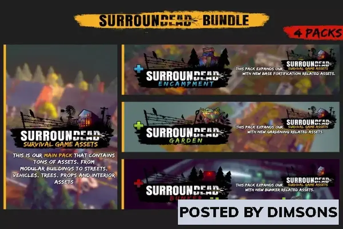 Unity 3D-Models SurrounDead - Bundle v1.0.1