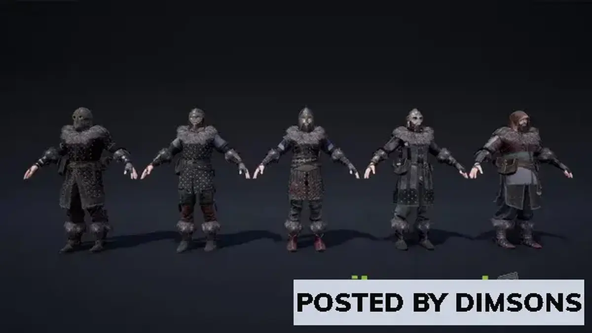 Unreal Engine Characters Viking (Customized) v4.18-4.27, 5.0-5.2
