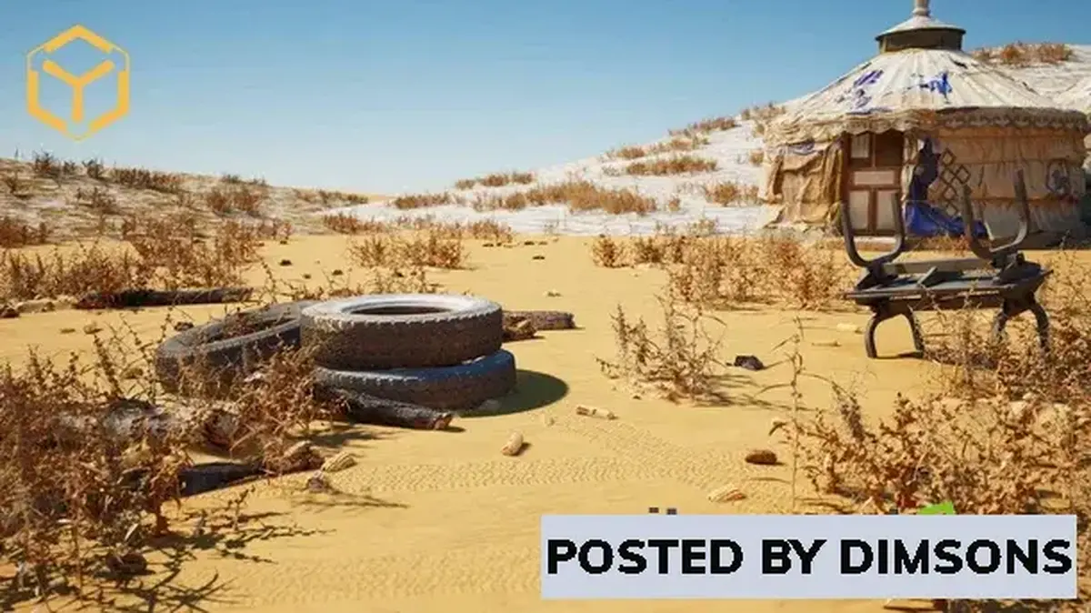 Unreal Engine Props [WANYI Graphics] The Kubuqi Desert - 3D Scans Asset Pack v5.0-5.1