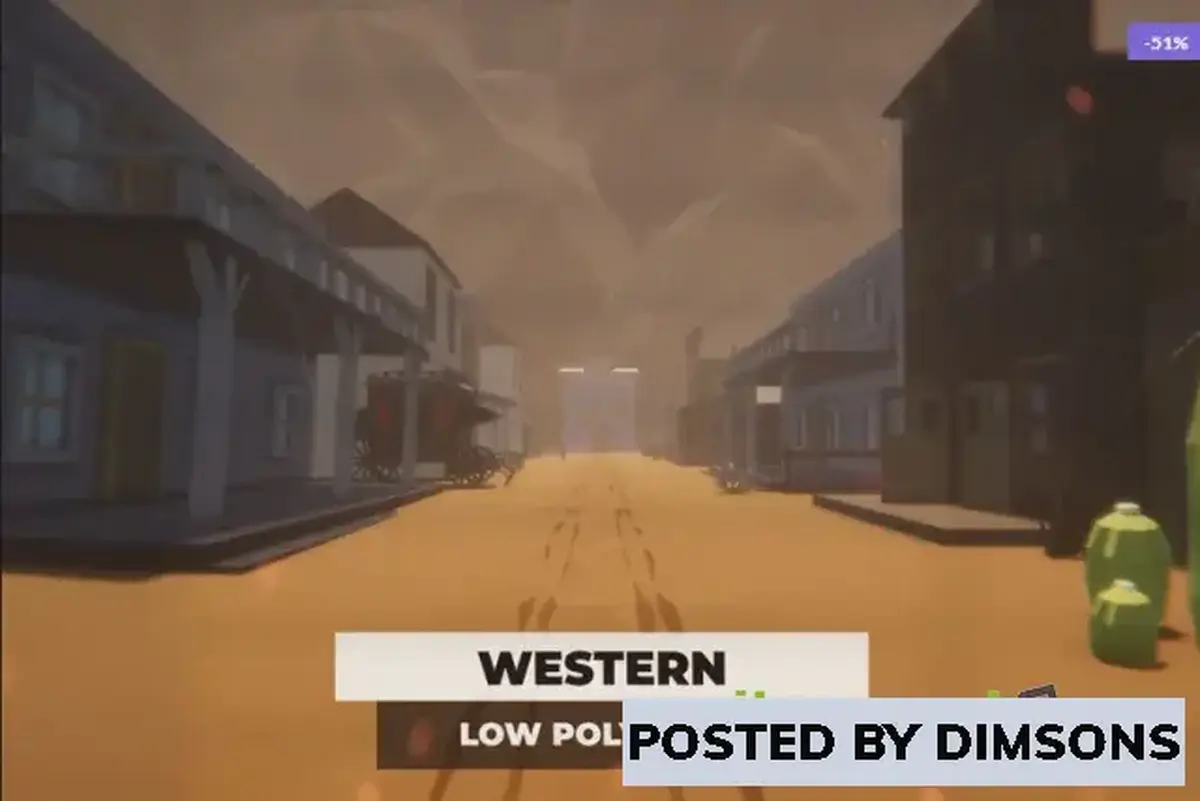 Unity 3D-Models Western Low Poly Pack