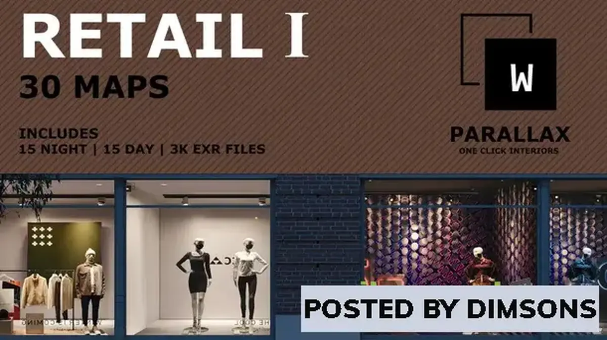 Unreal Engine Textures & Materials wParallax Retail I v4.26-4.27, 5.0-5.1