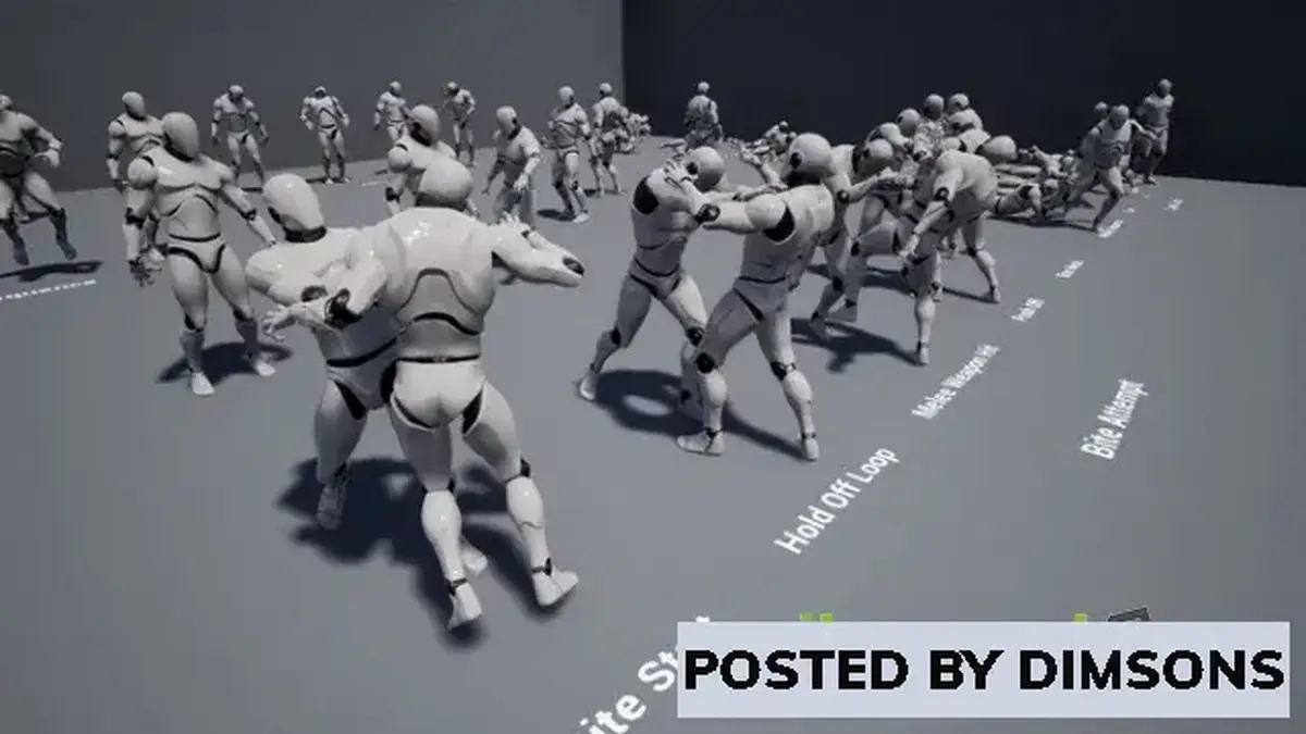 Unreal Engine Animations Zombie Animations v4.26-4.27