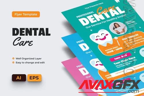 Dental Flyer Ai & EPS Template - HW52QGK
