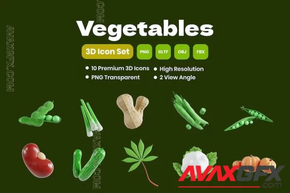 Vegetables 3D Icon M4QMFFP