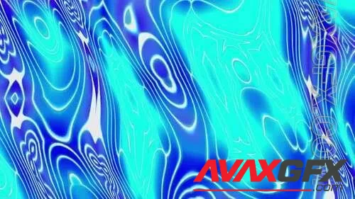 MA - Blue Wave Flow Fractal Background 1603223
