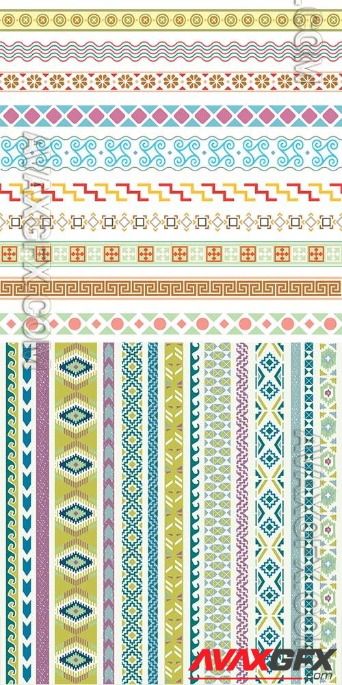 Ornaments, borders in vector