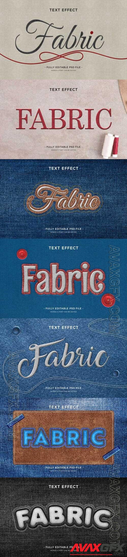 PSD fabric text effect