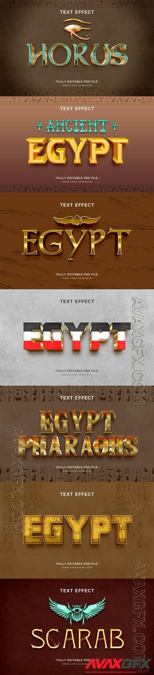 PSD egypt text effect