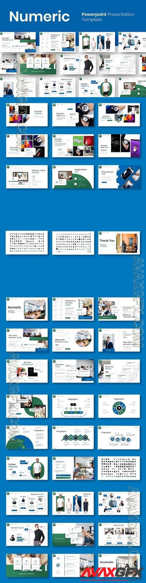 Numeric – Business PowerPoint Template