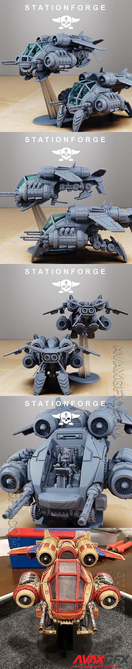 Station Forge – Scavenger Gunship OBJ