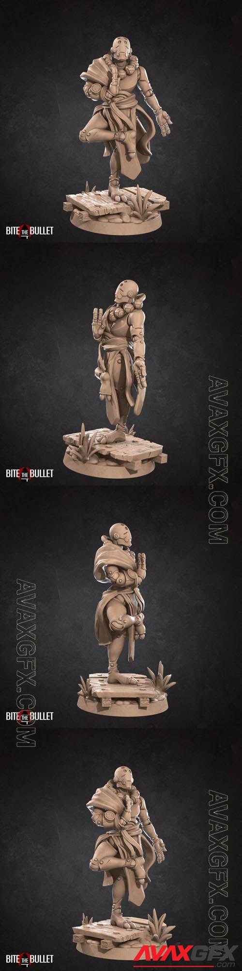 Bite the Bullet – Warforged Monk - 3D Print Model STL