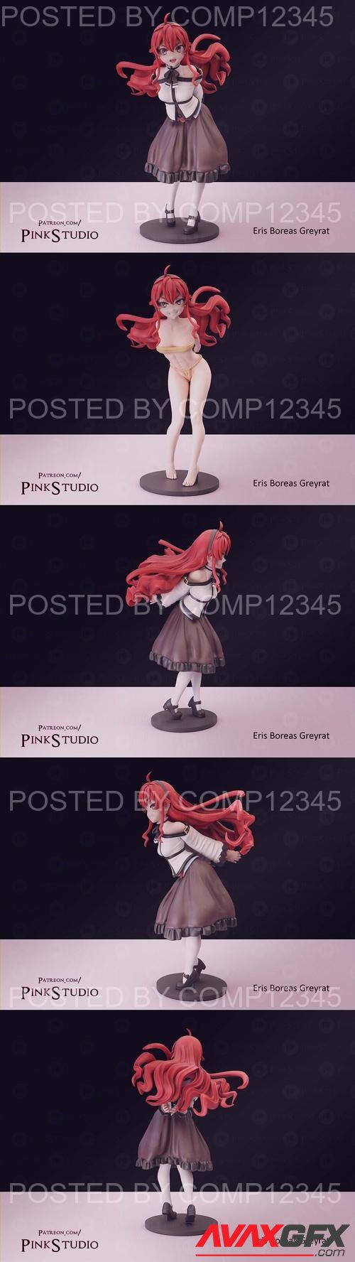 Pink Studio - Eris Boreas Greyrat - Mushoko Tensei 3D Print