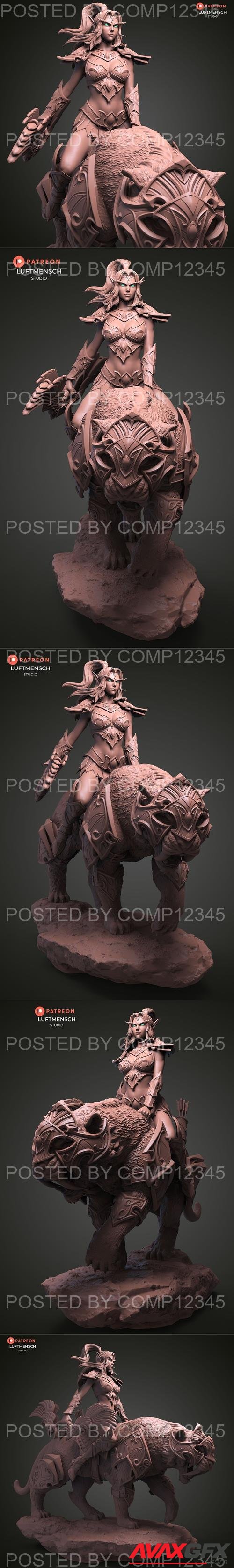 Tyrande and Ashalah - Luftmensch Studio 3D Print