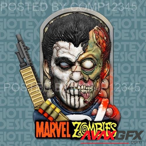 Marvel Zombies - The Punisher 3D Print